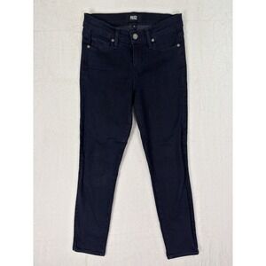 Paige Jeans Womens 26 Blue Verdugo Crop Dark Wash Mid Rise Stretch Preppy